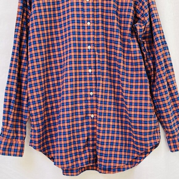 Ralph Lauren Check Button Down Shirt Mens Large Tall Church Wedding Dress Shirt - Picture 4 of 13